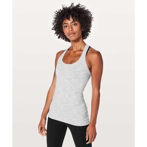 Lululemon Cool Racerback II Tank Top Wee Are From Space Nimbus Battleship Gray 2